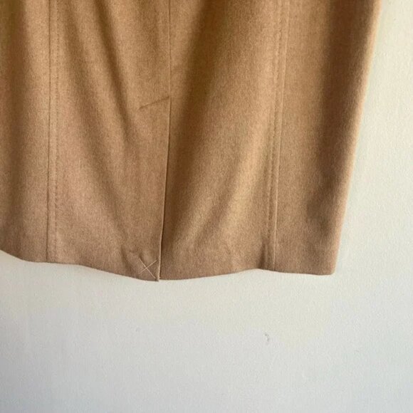 Talbots luxury Tan 100% camel hair pencil skirt size 8 Made in Italy - Picture 4 of 7